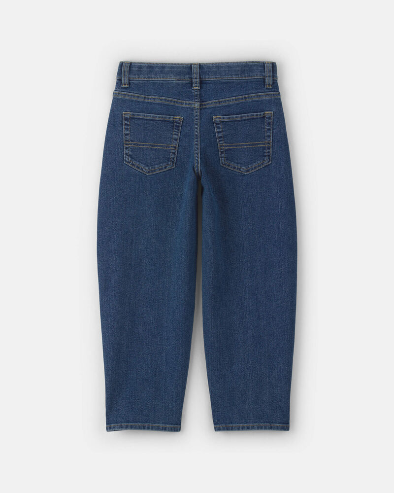 Boys Denim Baggy Barrel Jeans - Medium Wash, image 2 of 4 slides
