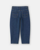 Boys Denim Baggy Barrel Jeans - Medium Wash, image 2 of 4 slides