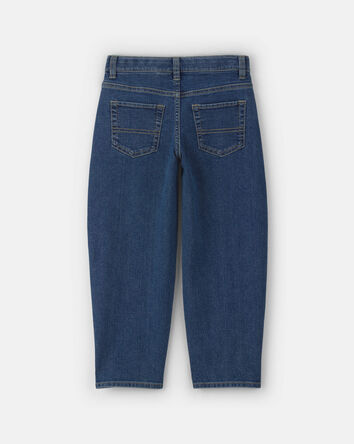 Boys Denim Baggy Barrel Jeans - Medium Wash, 
