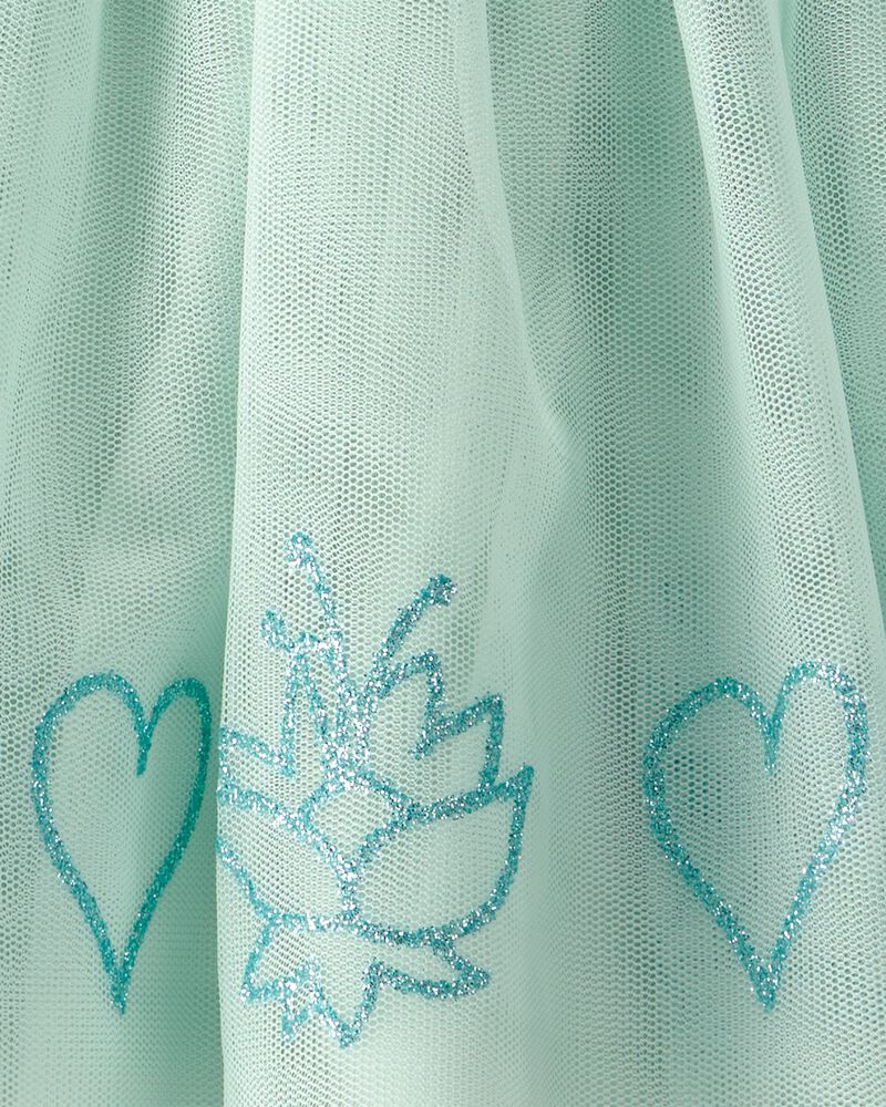 Tout-petit fille - Jupe-short en tulle scintillant Disney&copy; Tiana - Vert, image 4 sur 5 diapositives