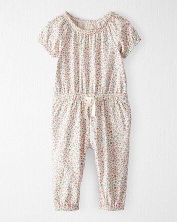 Bébé Combinaison en coton biologique à motifs de fleurs, 