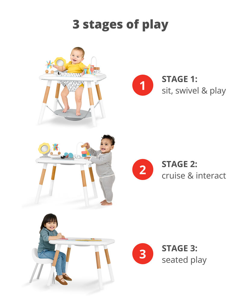 Discoverosity Montessori-Inspired 3-Stage Activity Center & Play Table, image 3 of 6 slides