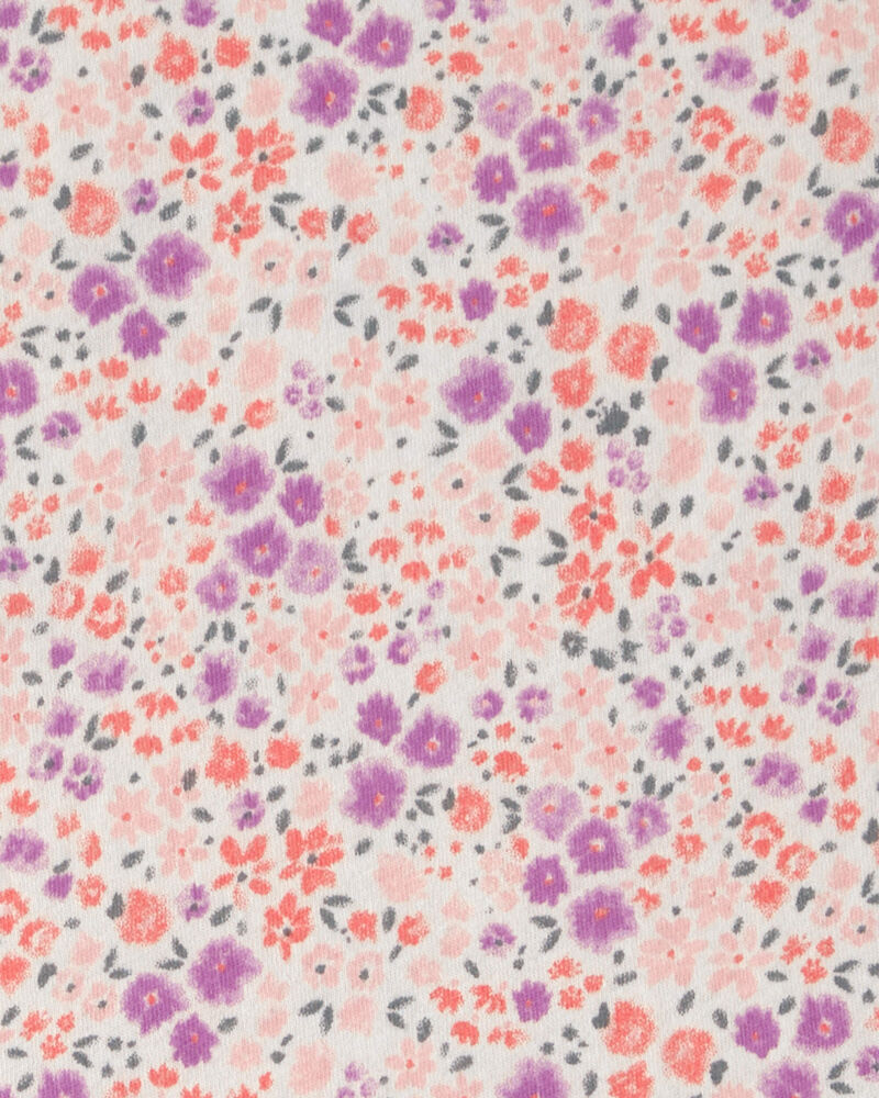 Girls Floral Short-Sleeve Dress - Pink, image 3 of 4 slides