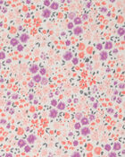 Girls Floral Short-Sleeve Dress - Pink, image 3 of 4 slides