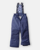 Girls 2-Piece Taslan Heart Print Snowsuit Set - Indigo, image 5 of 13 slides