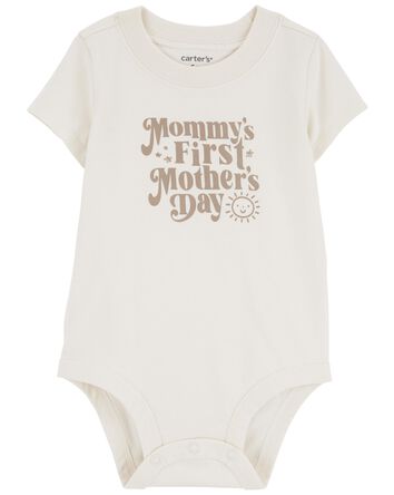 First Mother's Day Cotton Bodysuit, 