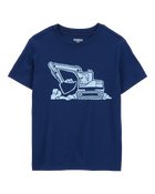Toddler Construction Short-Sleeve Graphic Tee - Navy, image 1 of 3 slides