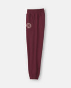 Boys French Terry Joggers - Burgundy, image 3 of 5 slides