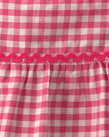 Tout-petit fille - Ensemble 2 pi&egrave;ces haut et pantalon &agrave; carreaux - Rouge, 