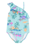 Toddler 1-Piece Tropical-Print Swimsuit, image 1 of 4 slides