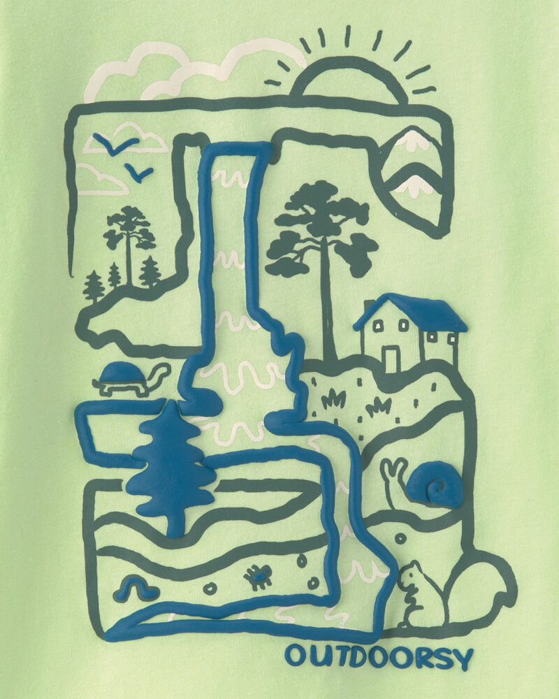 Toddler Boy 'Outdoorsy' Long-Sleeve Graphic Tee - Green, image 3 of 4 slides
