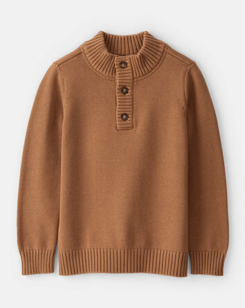 Garçons - Pull en tricot - Brun, 