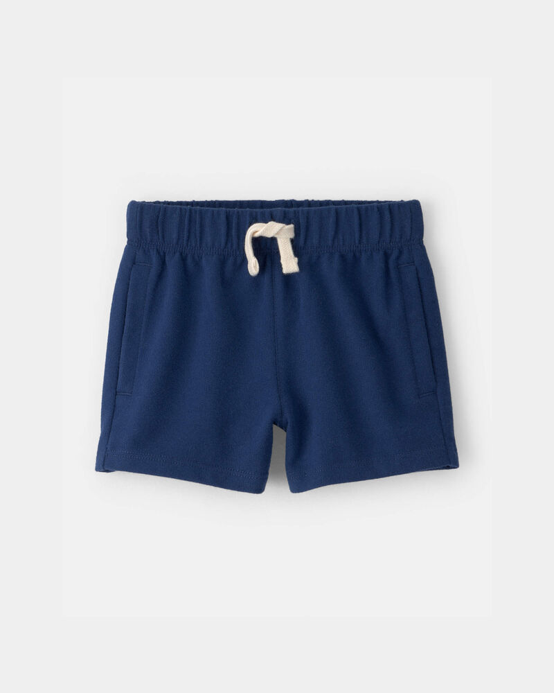 Baby Boy French Terry Shorts - Blue, image 1 of 4 slides