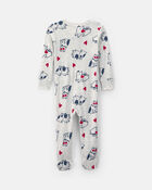 Baby Puppy Love Valentine's Day Snug Fit 1-Piece Pyjama - Cream, image 2 of 5 slides