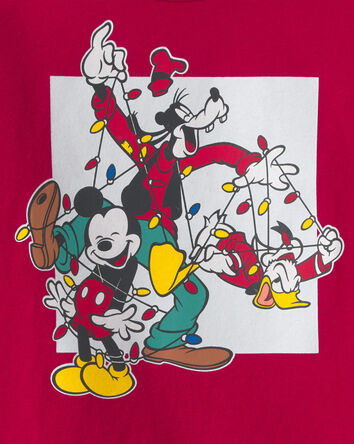 Tout-petit gar&ccedil;on - T-shirt manches longues &agrave; imprim&eacute; Disney&copy; Mickey Mouse de No&euml;l - Rouge, 