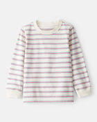 Toddler Boy Striped Long-Sleeve Tee - Cream, image 1 of 3 slides