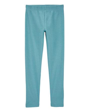Kid Cozy Ribbed Leggings, 