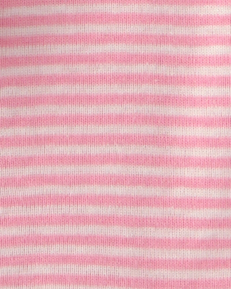 Baby Girl Ice Cream 100% Cotton Short-Sleeve Snug Fit 4-Piece Pyjama Set - Pink/Ivory, image 2 of 5 slides