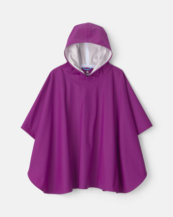 Girls Kombi Rain Poncho - Purple, 