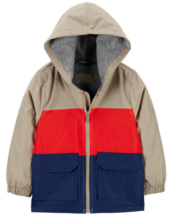 Enfant en bas âge Imperméable doublé de molleton aux couleurs contrastées, 