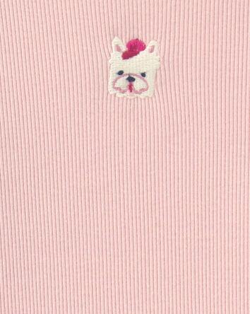 Toddler Girl Dog Long-Sleeve Top - Pink, 