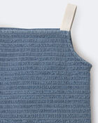 Tout-petit fille - Haut p&eacute;plum &agrave; smocks en chambray, image 4 sur 6 diapositives