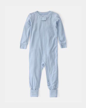 Baby PurelySoft 2-Way Zip 1-Piece Pyjama - Blue, 