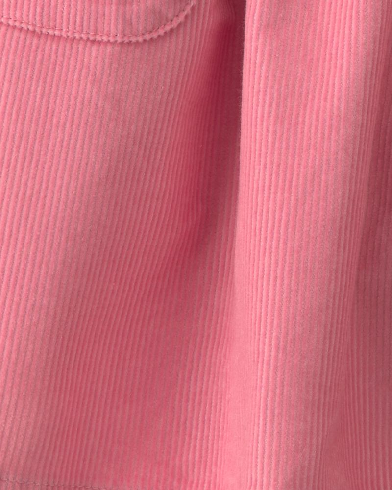 Toddler Girl Bow Corduroy Skort - Pink, image 6 of 7 slides