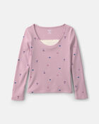 Girls Long-Sleeve Top - Purple, image 1 of 5 slides
