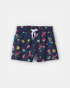 Toddler Boy Nintendo Super Mario Swim Trunks - Navy, image 1 of 3 slides