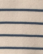 B&eacute;b&eacute; - Barboteuse en tricot de coton biologique &agrave; rayures, image 5 sur 5 diapositives