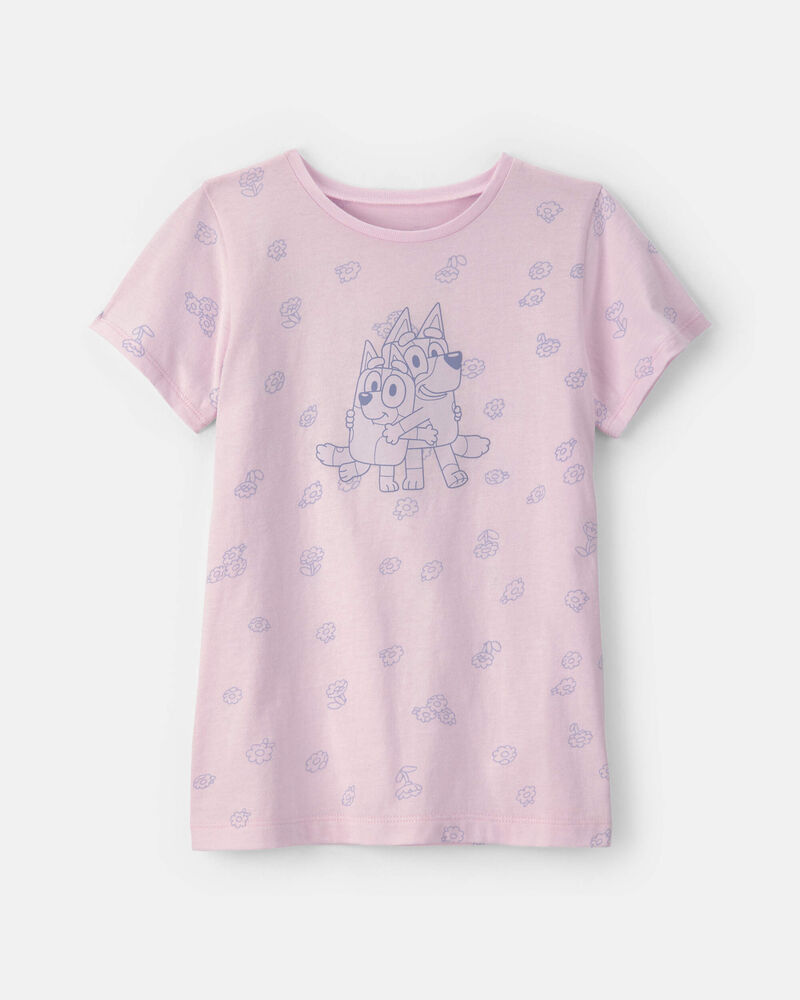 Girls Bluey&trade; Graphic Tee - Pink, image 1 of 2 slides