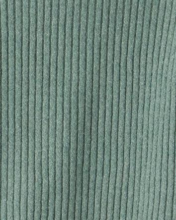 Filles - Chandail en tricot côtelé à capuchon - Vert, 