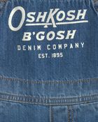 Baby Logo Denim Overalls - Dark Wash, image 6 of 7 slides