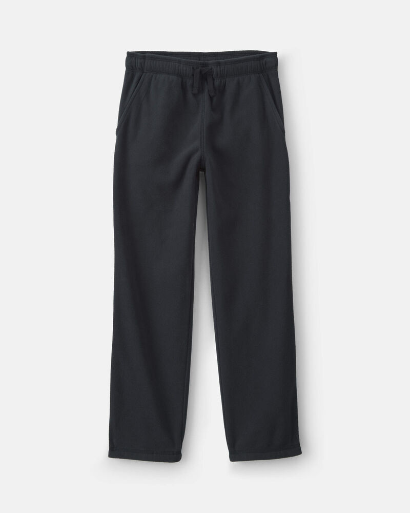 Boys Microfleece Wide-Leg Pants - Black, image 1 of 4 slides