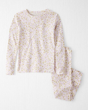 Toddler Girl Organic Cotton  Pyjamas in Enchanted Floral Print, 