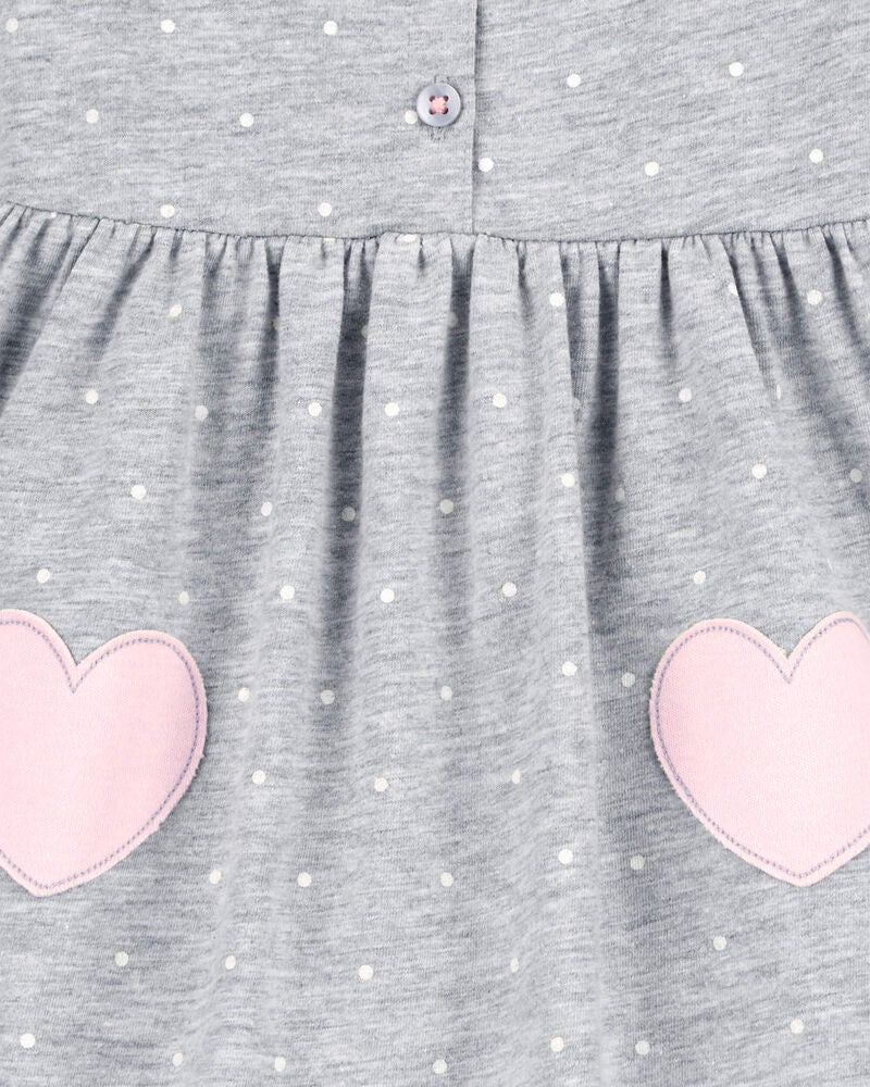 Baby Heart Jersey Dress, image 4 of 5 slides