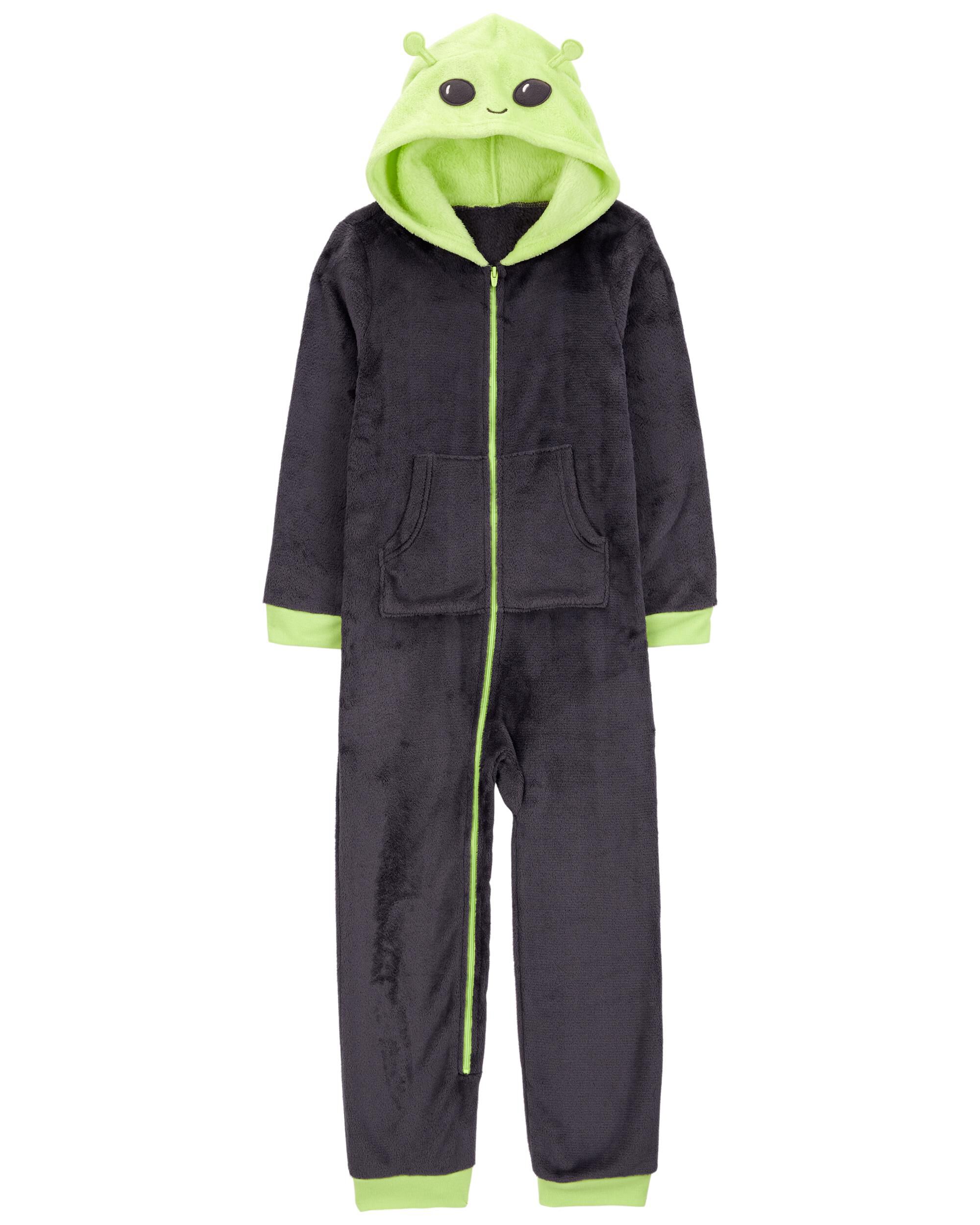 Kids Boys Kid 1 Piece Alien Fuzzy Fleece Pyjamas 10 Carter s
