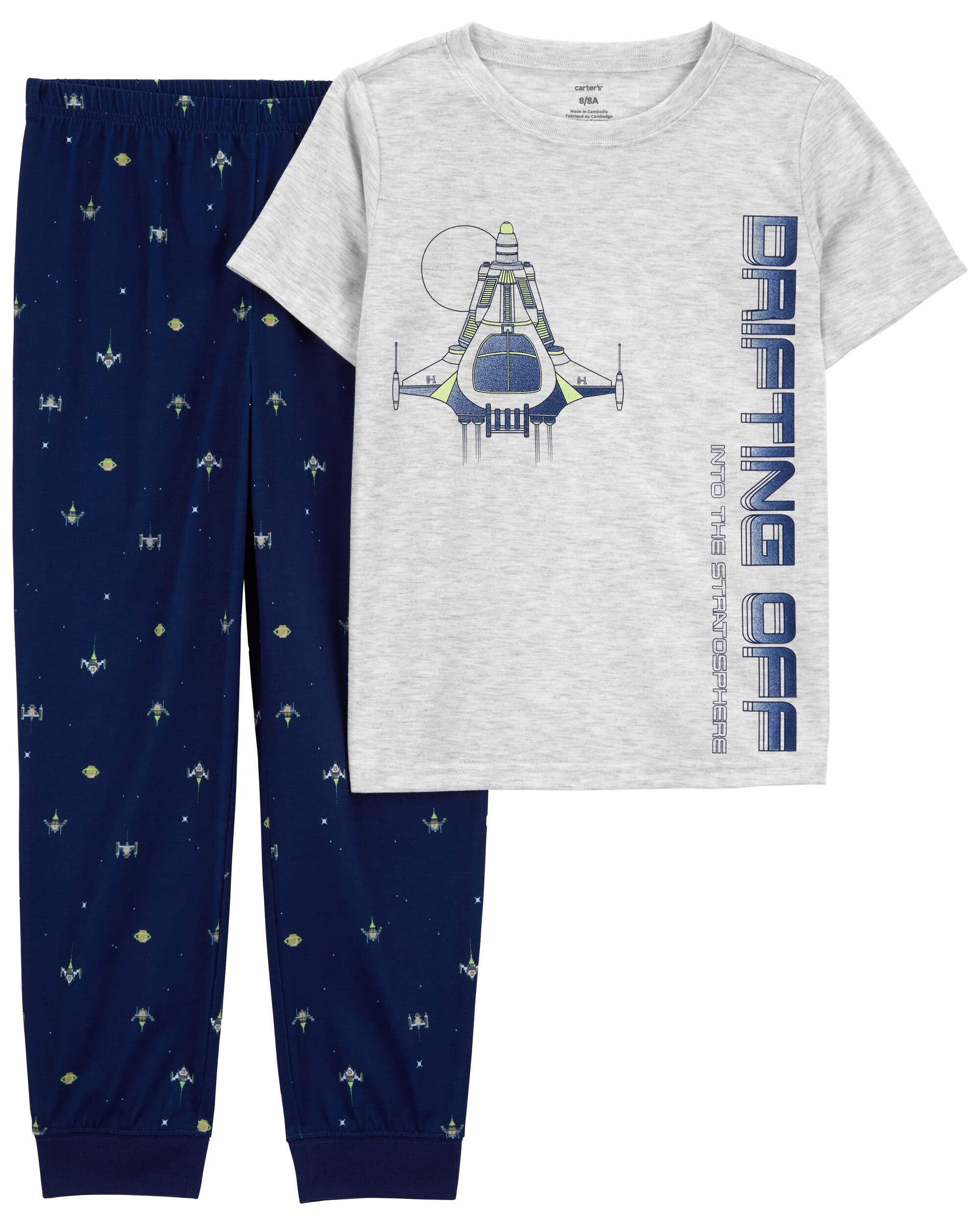 Kids space pyjamas shop
