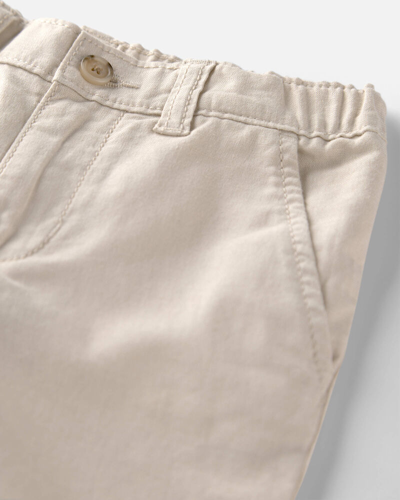 Baby Boy Linen Pants Made with Organic Cotton , image 3 of 5 slides