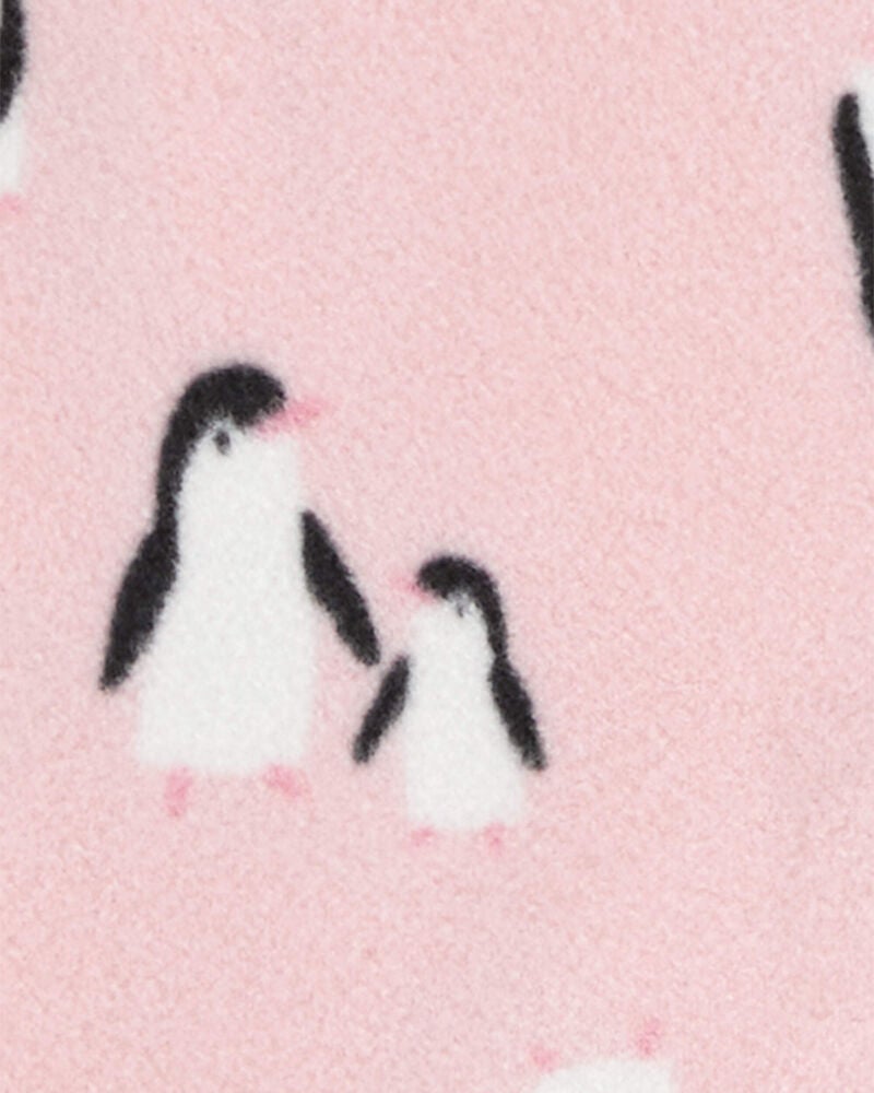 Baby Penguin Fleece Zip-Up Footie Sleeper Pyjamas, image 3 of 5 slides