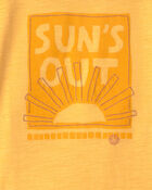Toddler 'Sun's Out' Graphic Tee - Yellow, image 2 of 3 slides