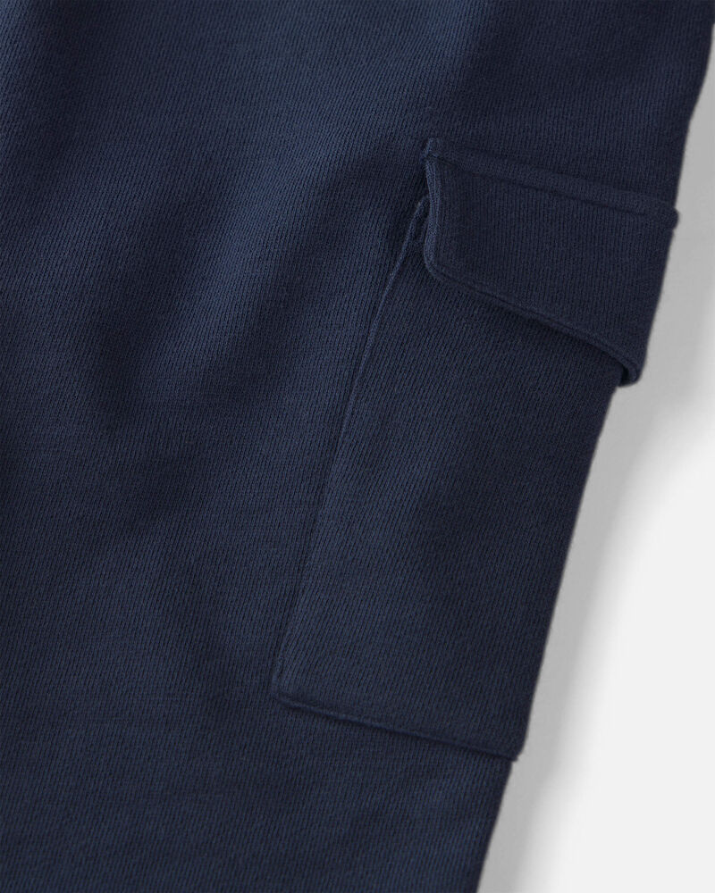 Gar&ccedil;ons - Pantalon cargo en jersey bouclette de coton biologique, image 3 sur 4 diapositives