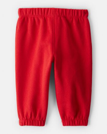 B&eacute;b&eacute; fille - Pantalon en molleton - Rouge, 
