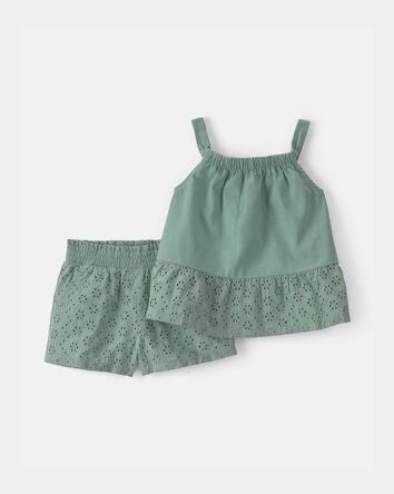 Toddler Girl 2-Piece Tank Top & Short Set, 