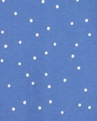 Kid Polka Dot Short-Sleeve Fashion Top - Blue, image 2 of 3 slides