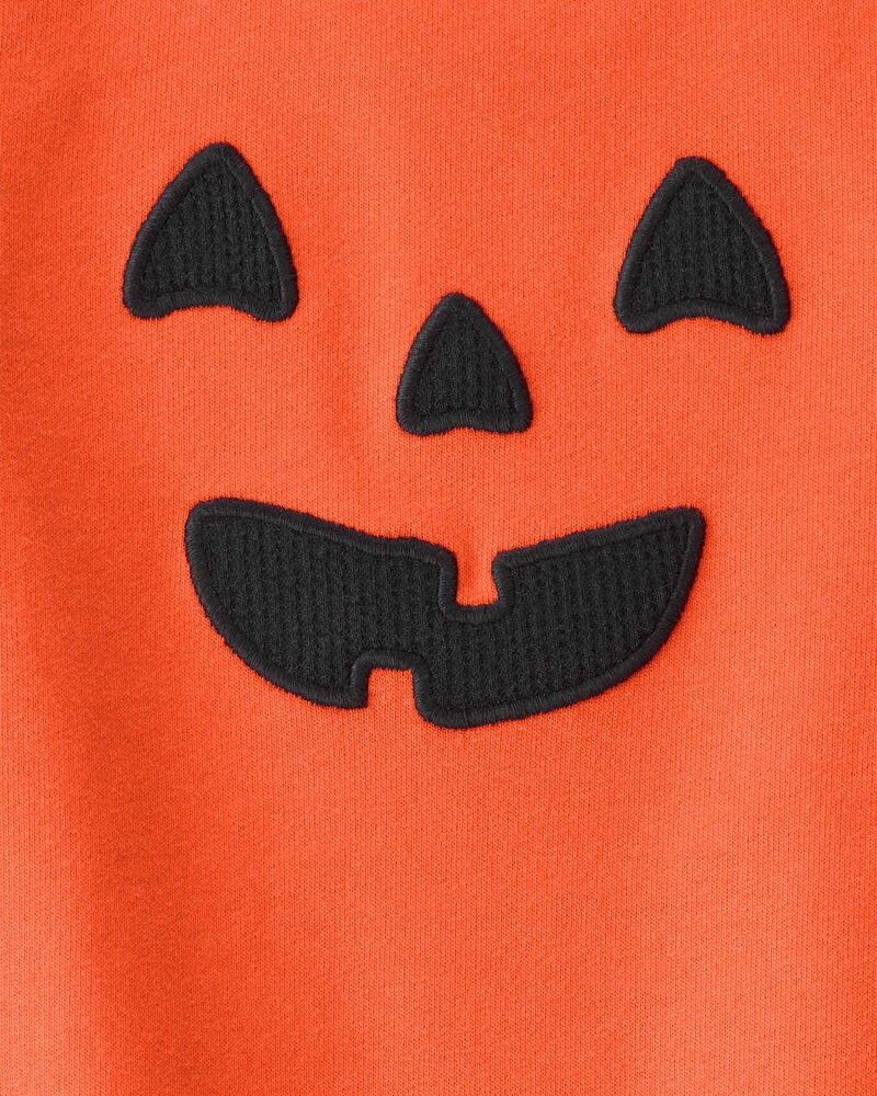 Baby Halloween Pumpkin Jumpsuit, image 3 of 4 slides