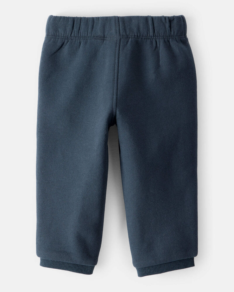 Baby Boy Cotton Pull-On Pants - Blue, image 2 of 4 slides