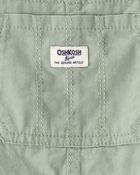 Toddler Girl Butterfly-Lined Canvas Overalls - Green, image 3 of 4 slides