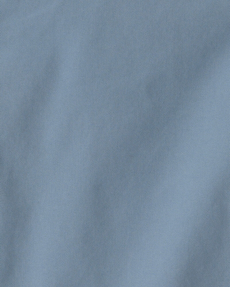 Gar&ccedil;ons - Short sans plis en serg&eacute; - Bleu, image 3 sur 3 diapositives